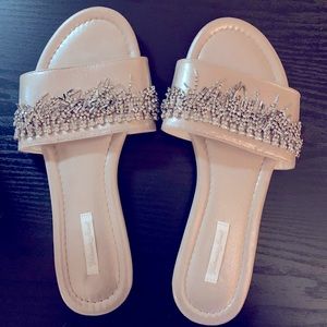Victoria’s Secret rhinestone embellished slippers